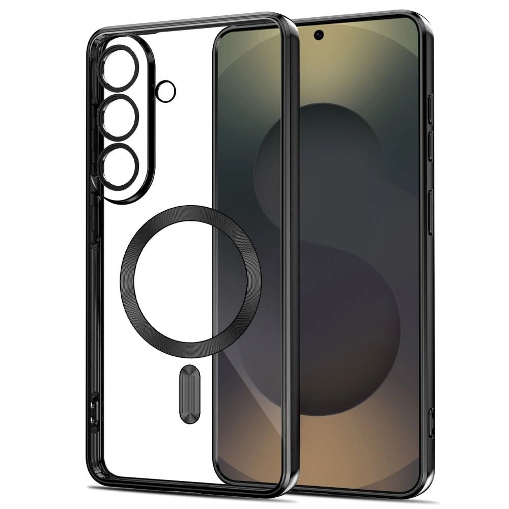 Tech - Protect Samsung Galaxy S26 Plus - Θήκη Σιλικόνης TPU με MagSafe - MagFlex - Clear / Shiny Black