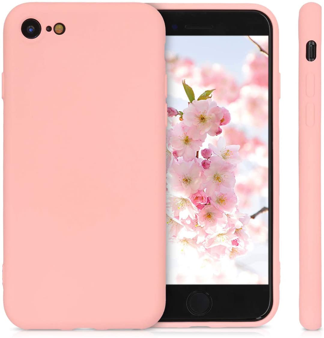 KW iPhone SE 2022 / SE 2020 / 7 / 8 Θήκη Σιλικόνης Rubberized TPU - Light Pink Matte - 49979.123