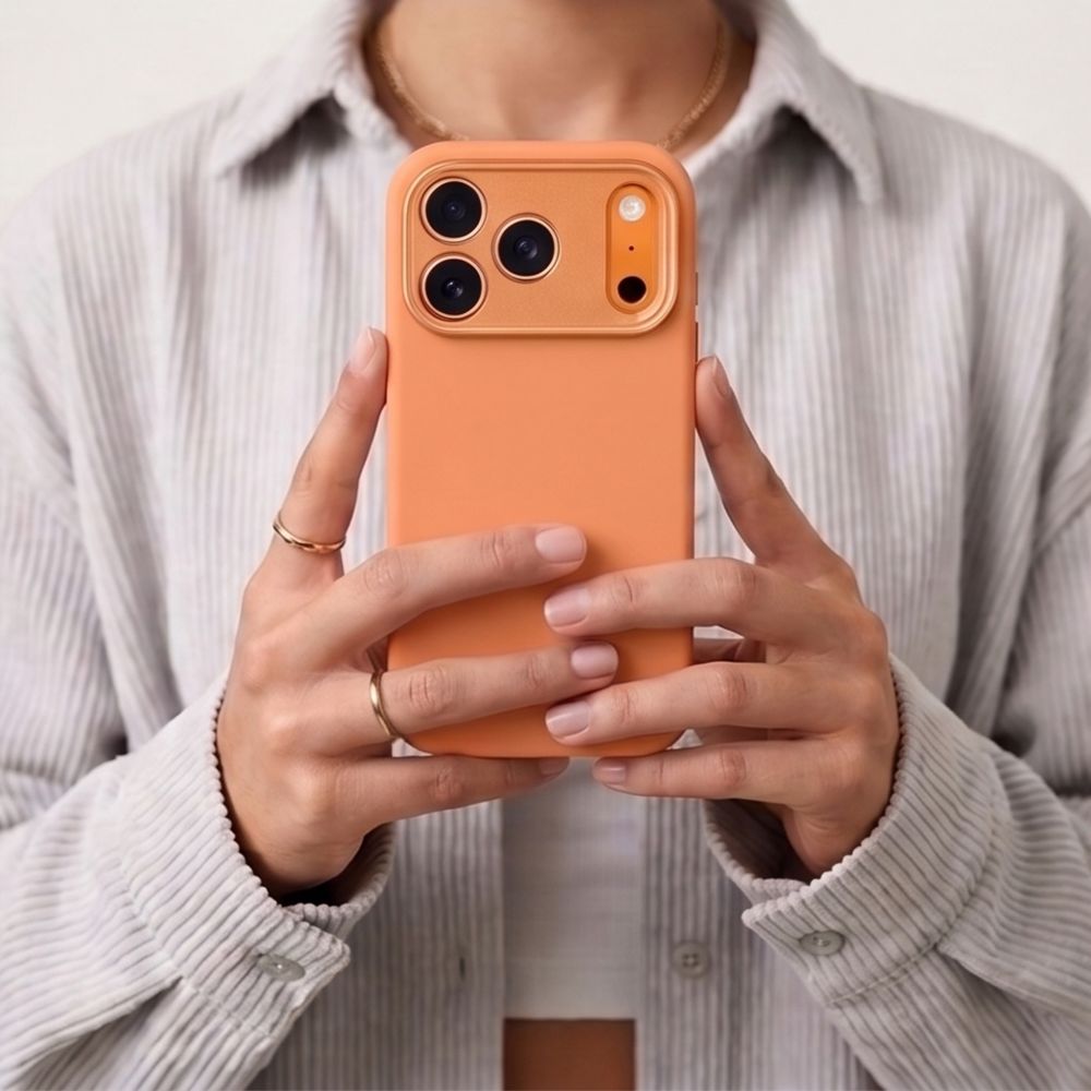 Tech-Protect iPhone 18 Pro / iPhone 17 Pro - Σκληρή Θήκη με Πλαίσιο Σιλικόνης και MagSafe - Uniq MagSafe CC - Cosmic Orange
