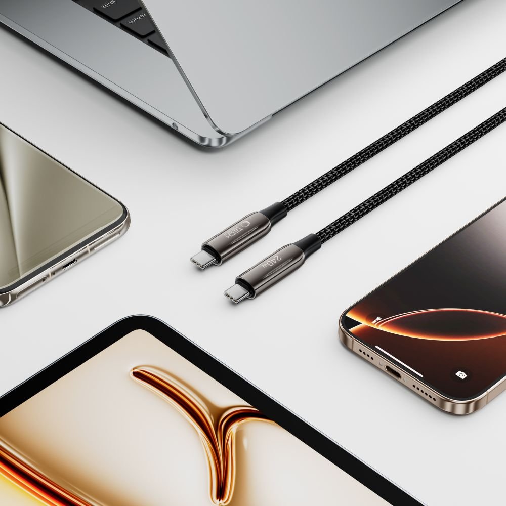 Tech - Protect UB10T UltraBoost PD240W QC4.0 - Καλώδιο Δεδομένων και Φόρτισης Type - C to Type - C - 2m - Black