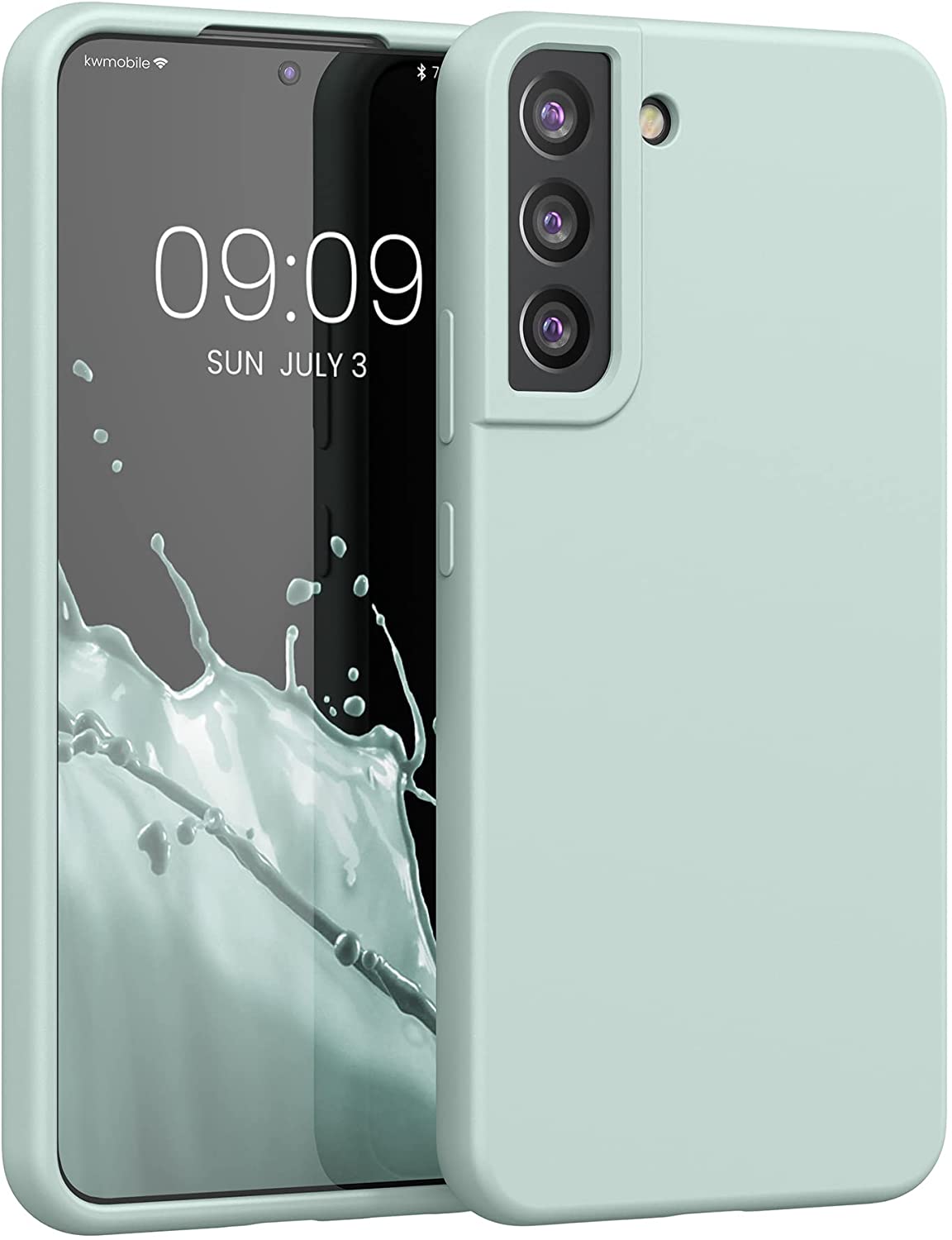 KW Samsung Galaxy S22 Plus Θήκη Σιλικόνης Rubberized TPU - Frosty Mint - 56761.200