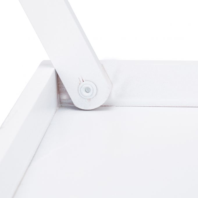 Relaxdays Τραπεζάκι Σερβιρίσματος Φαγητού από Μπαμπού - White - 4052025232344