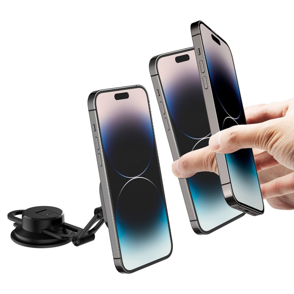 Spigen ITS35 - 3 OneTap MagSafe Μαγνητική Βάση Αυτοκινήτου για το Ταμπλό - Black