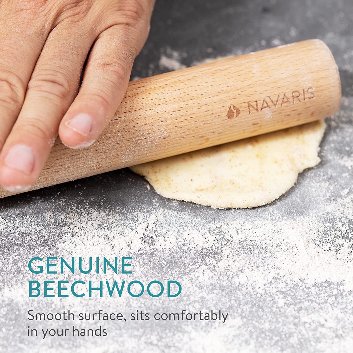 Navaris Σετ με 2 Ξύλινους Πλάστες - Brown - 58481.02.01