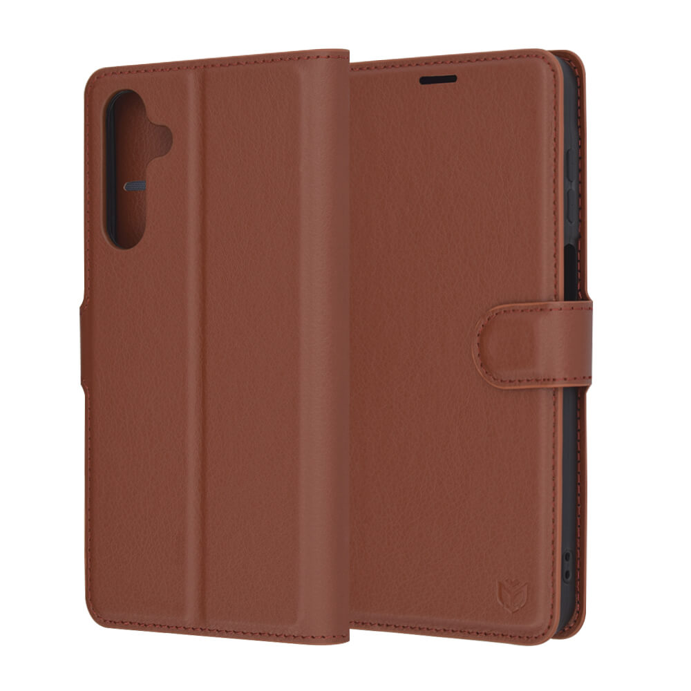 Techsuit Samsung Galaxy A16 4G / A16 5G - Leather Folio - Θήκη Πορτοφόλι από Δερματίνη με Stand - Brown
