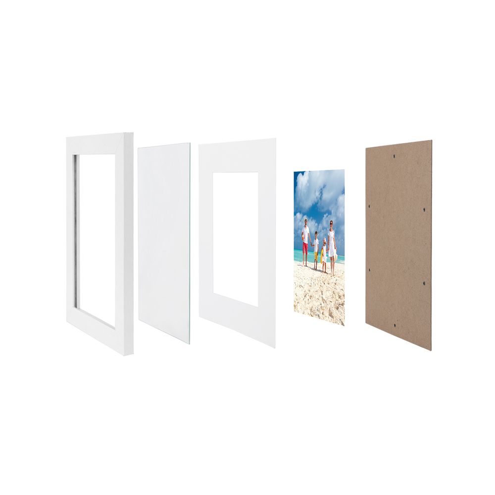 Songmics Σετ με 2 Κορνίζες - White - RPF04WT