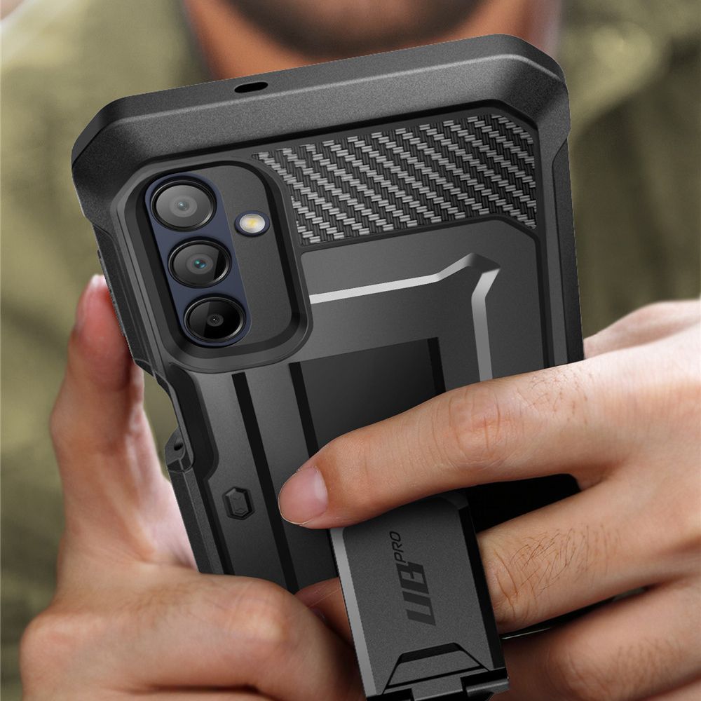 Supcase Samsung Galaxy A16 4G / A16 5G Unicorn Beetle Pro Σκληρή Θήκη με Προστασία Οθόνης και Stand - Black