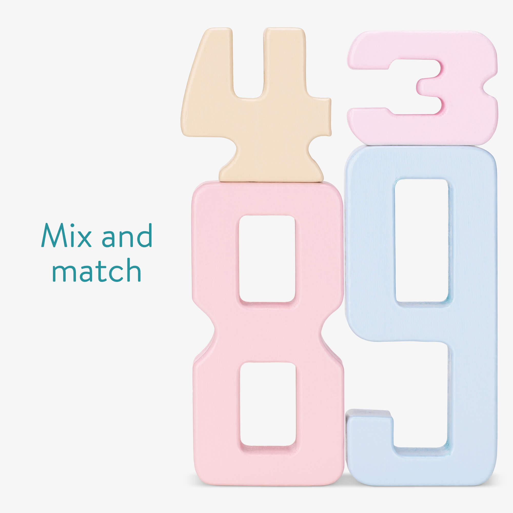 Navaris Ξύλινο Αριθμητικό Μπλοκ Για Παιδιά - Multicolour - 56191.01