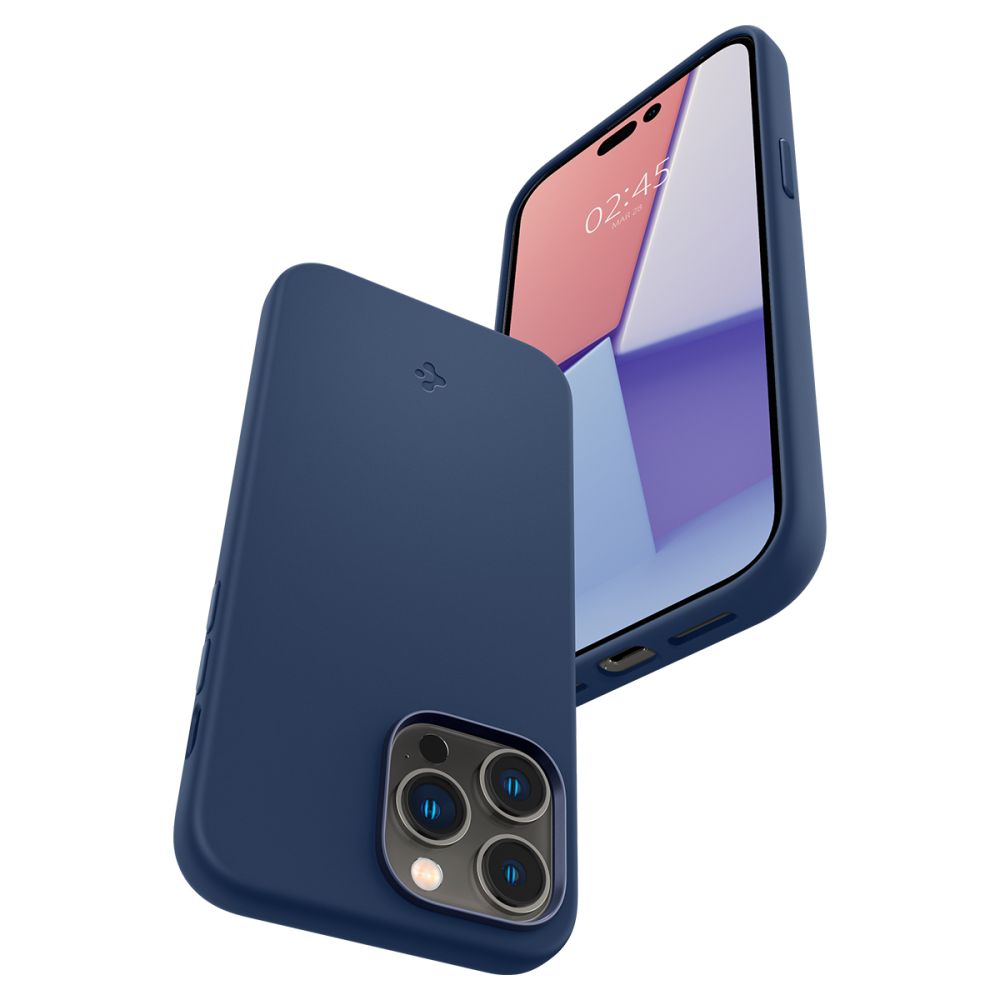 Spigen iPhone 14 Pro Silicone Fit Mag Θήκη Σιλικόνης με MagSafe - Navy Blue - ACS04992