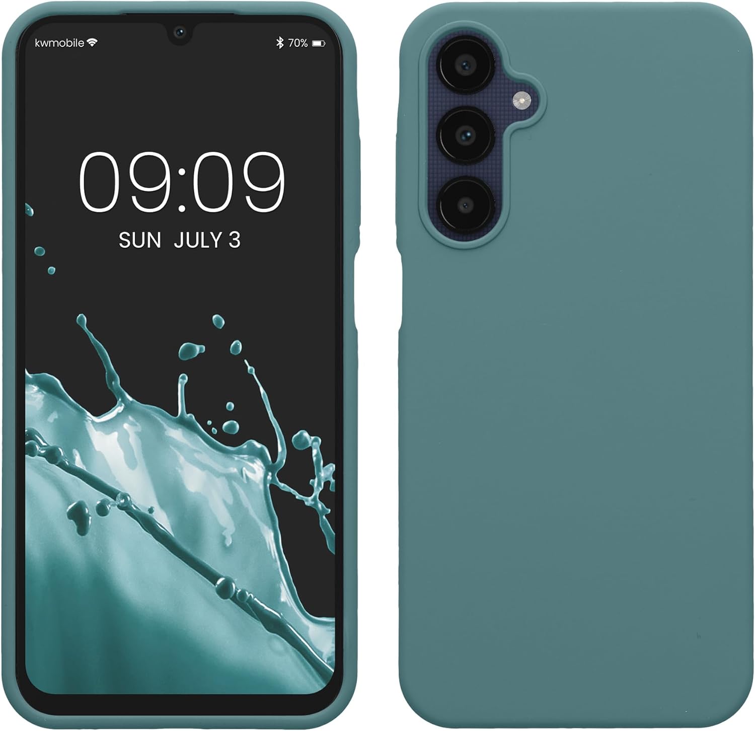 KW Samsung Galaxy A25 5G Θήκη Σιλικόνης Rubberized TPU - Arctic Night