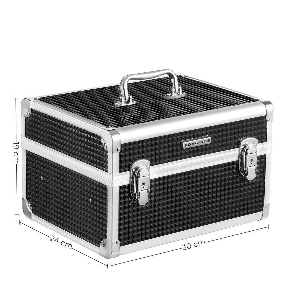 Songmics Βαλιτσάκι Οργάνωσης και Μεταφοράς Καλλυντικών - Black - JBC328B01