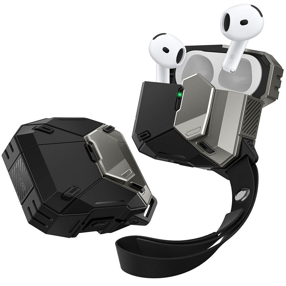 Supcase Matrix AirPods 4 Θήκη από Σκληρό Πλαστικό και Σιλικόνη - Matrix - Black