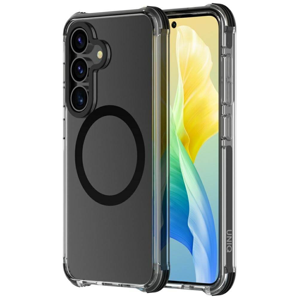 Uniq Samsung Galaxy S25 Combat Magclick Σκληρή Θήκη με Πλαίσιο Σιλικόνης και MagSafe - Black