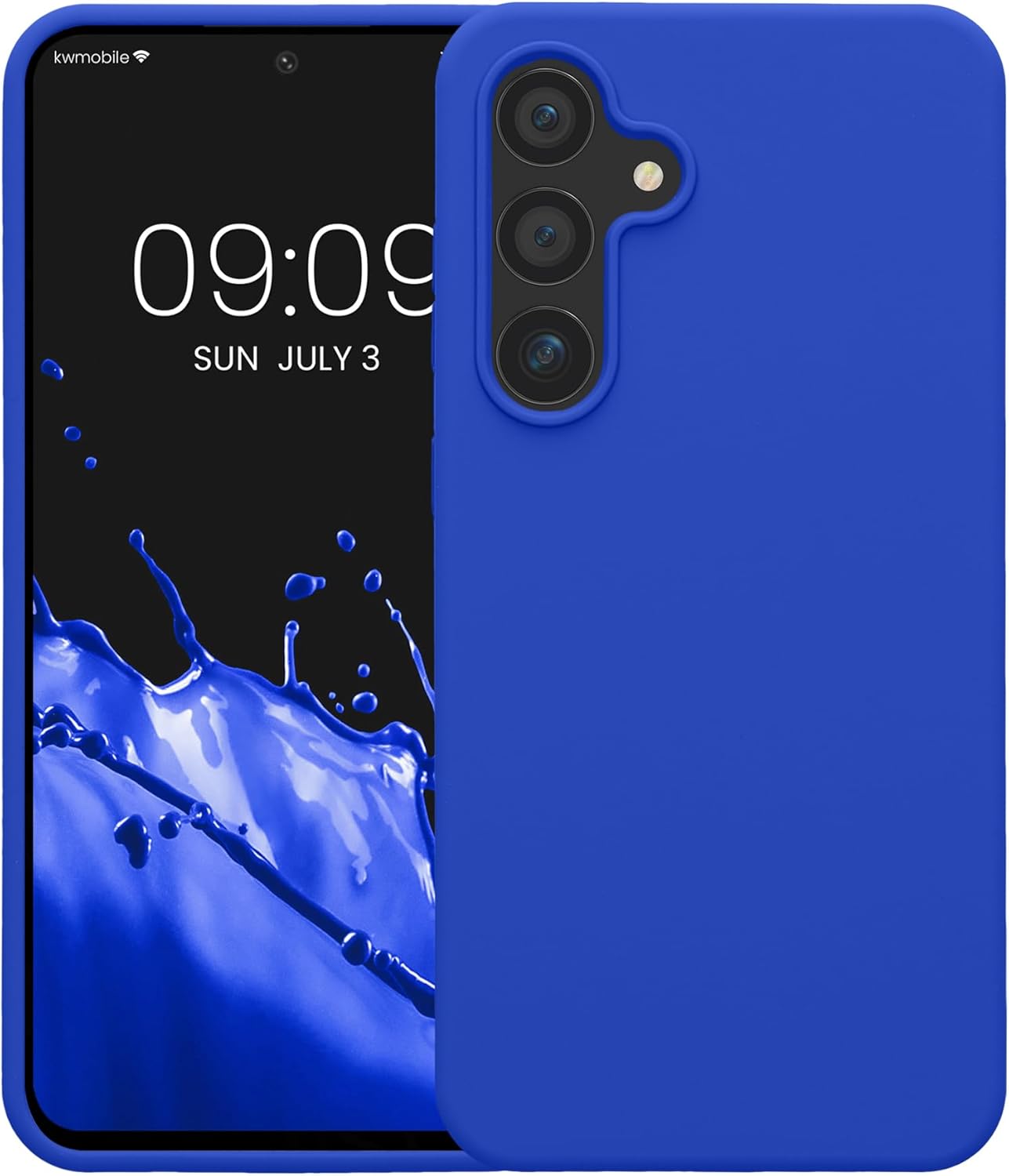 KW Samsung Galaxy S24 FE Θήκη Σιλικόνης Rubberized TPU - Baltic Blue