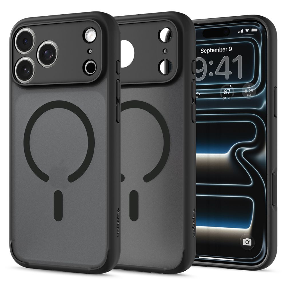 Spigen iPhone 18 Pro / iPhone 17 Pro - Σκληρή Θήκη με Πλαίσιο Σιλικόνης Και MagSafe - Ultra Hybrid Mag - Frost Black
