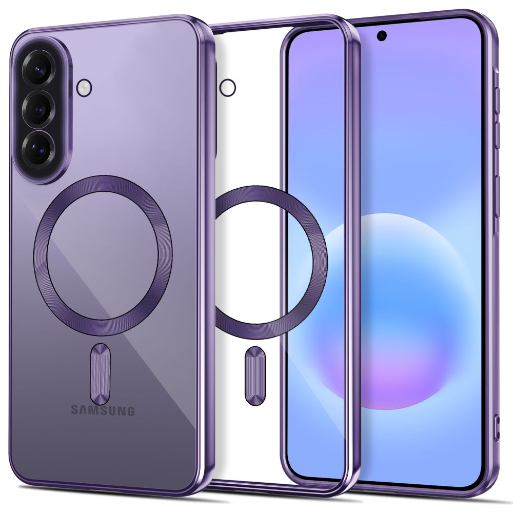 Tech-Protect Samsung Galaxy A37 5G - Θήκη Σιλικόνης TPU με MagSafe - MagFlex - Clear / Cobalt Violet