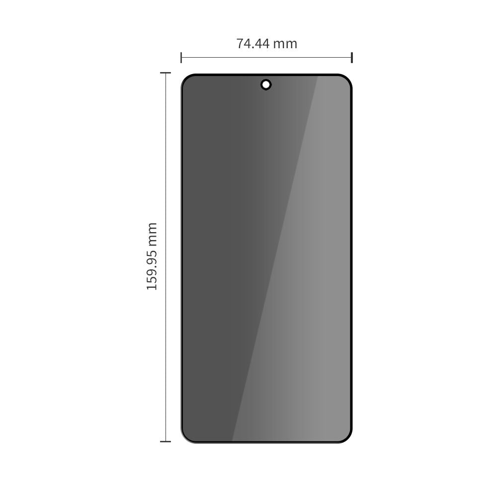 Tech - Protect Samsung Galaxy S26 Ultra - Full Screen Αντιχαρακτικό Γυαλί Οθόνης - Glass Spy+ - 2 Τεμάχια - Privacy