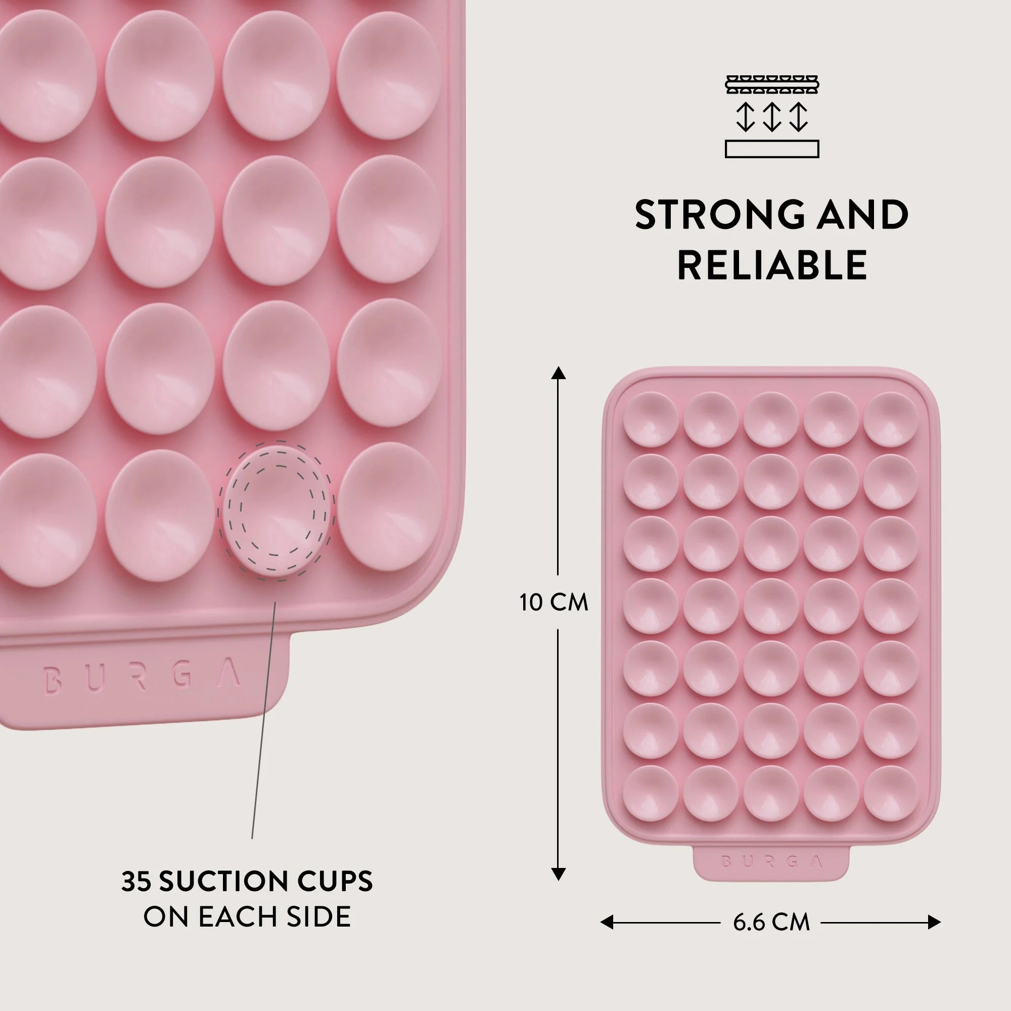 Burga StickPad Αξεσουάρ Στερέωσης Κινητού με Ενσωματωμένες Βεντούζες - Bubblegum