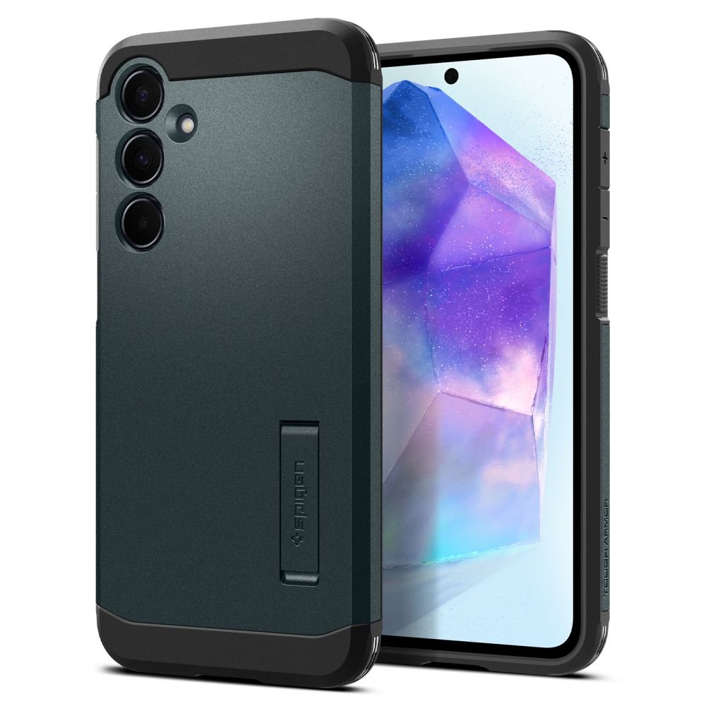 Spigen Samsung Galaxy A55 5G Tough Armor Σκληρή Θήκη - Abyss Green