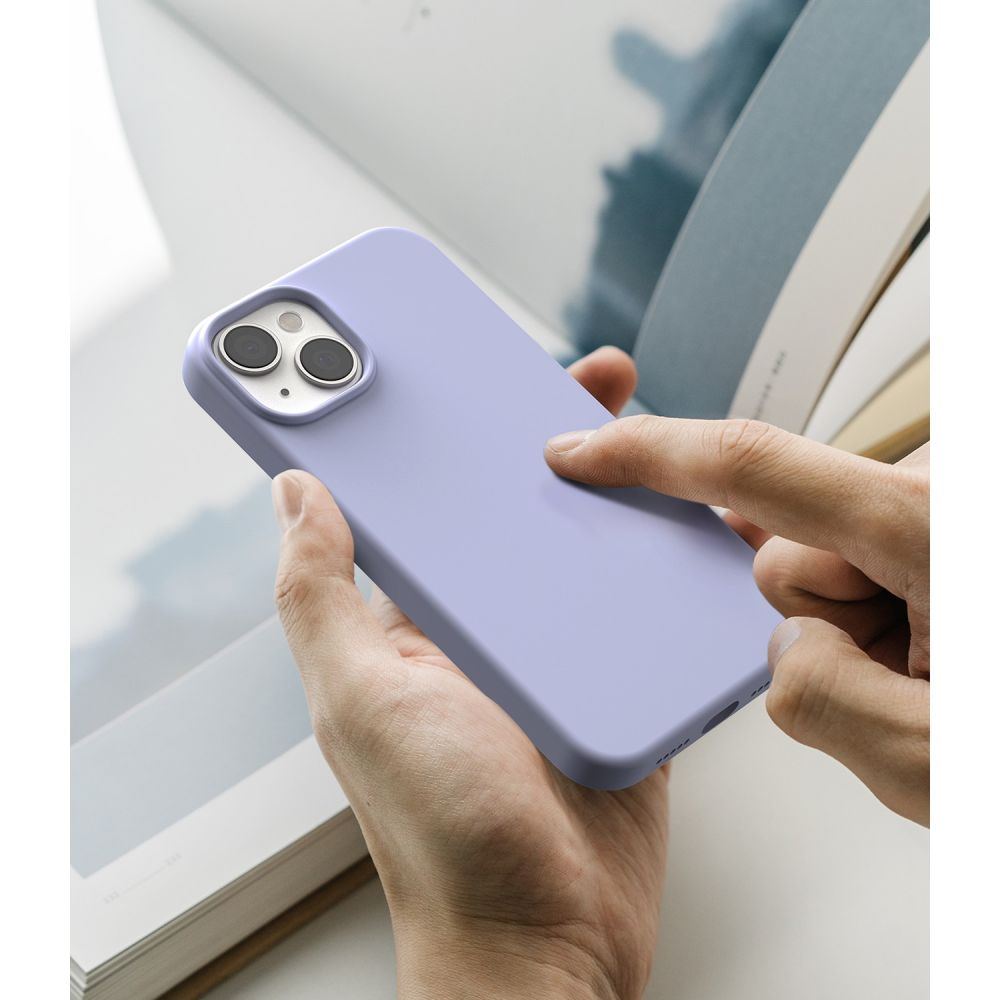 Ringke iPhone 14 Plus / iPhone 15 Plus Silicone Case Θήκη Σιλικόνης - Lavender