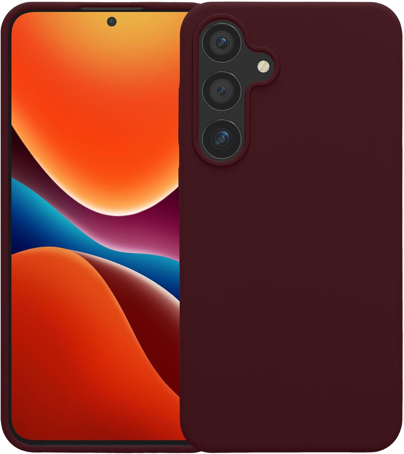 KW Samsung Galaxy S24+ Θήκη Σιλικόνης Rubberized TPU - Bordeaux Violet