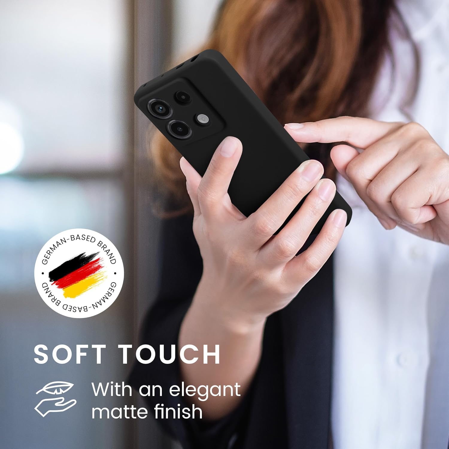 KW Xiaomi Redmi Note 13 Pro 5G / Poco X6 5G Θήκη Σιλικόνης TPU - Matte Black