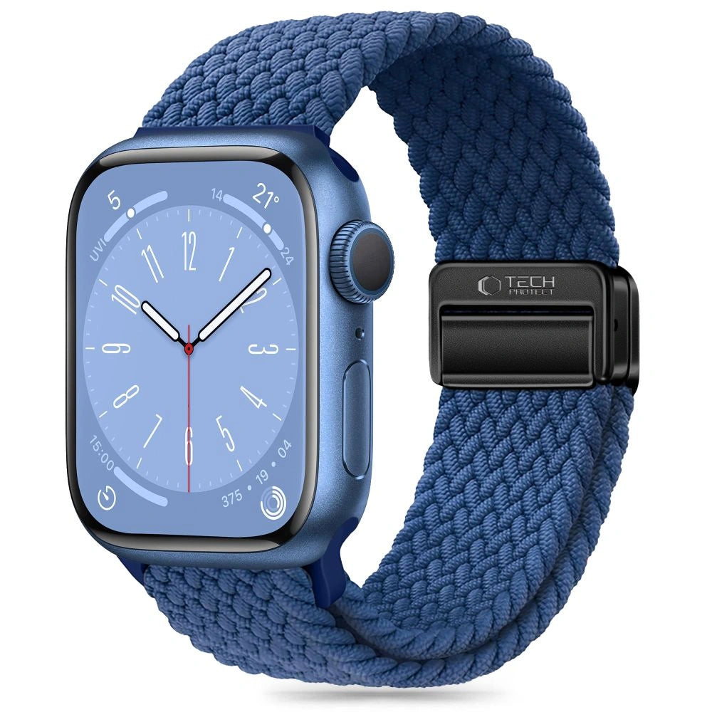 Tech-Protect Λουράκι Apple Watch 4/5/6/7/8/9/10/11 - SE (1/2/3) - 40/41/42mm NylonMag - Montego Blue