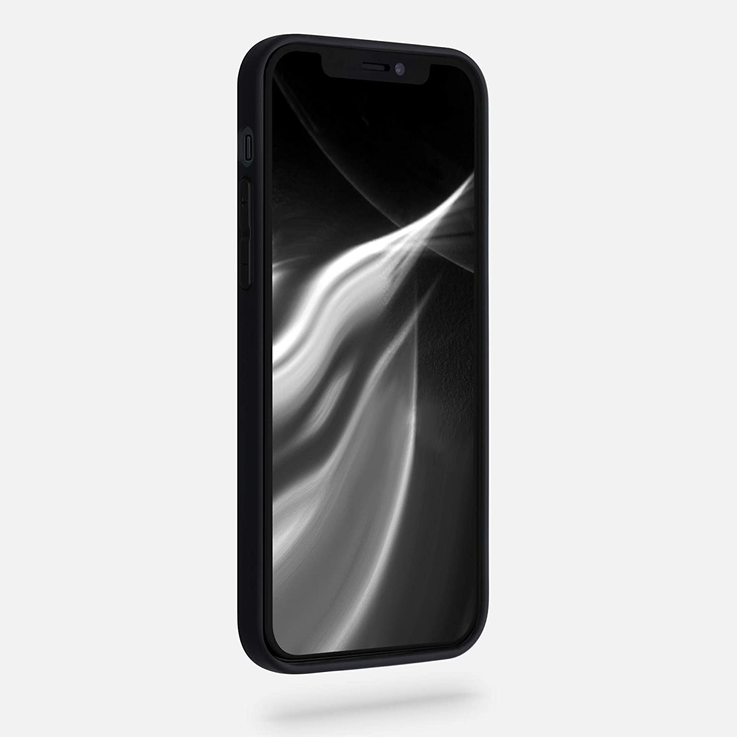 KW iPhone 12 / iPhone 12 Pro Θήκη Σιλικόνης TPU - Black Matte - 53938.47