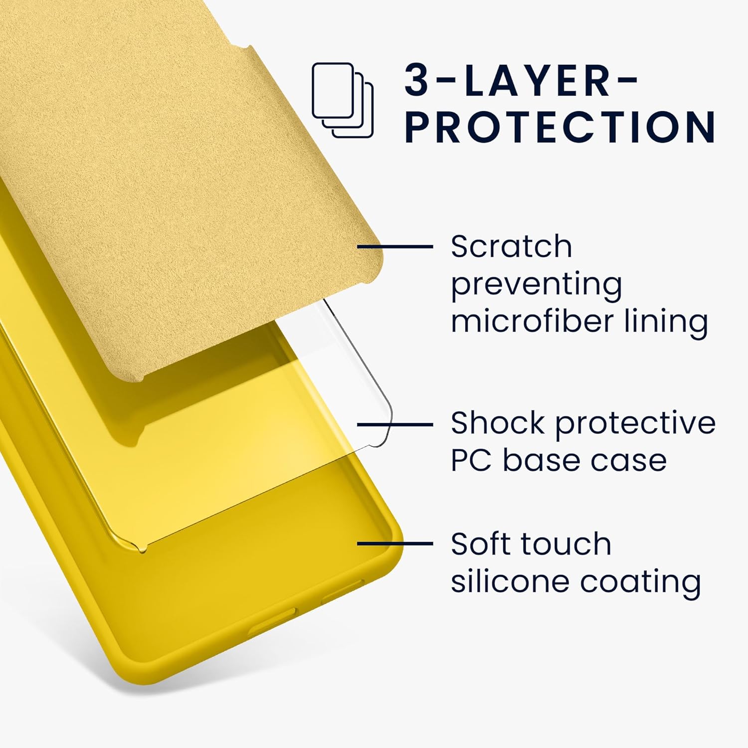 KW Samsung Galaxy A16 4G / A16 5G Θήκη Σιλικόνης Rubberized TPU - Bright Yellow