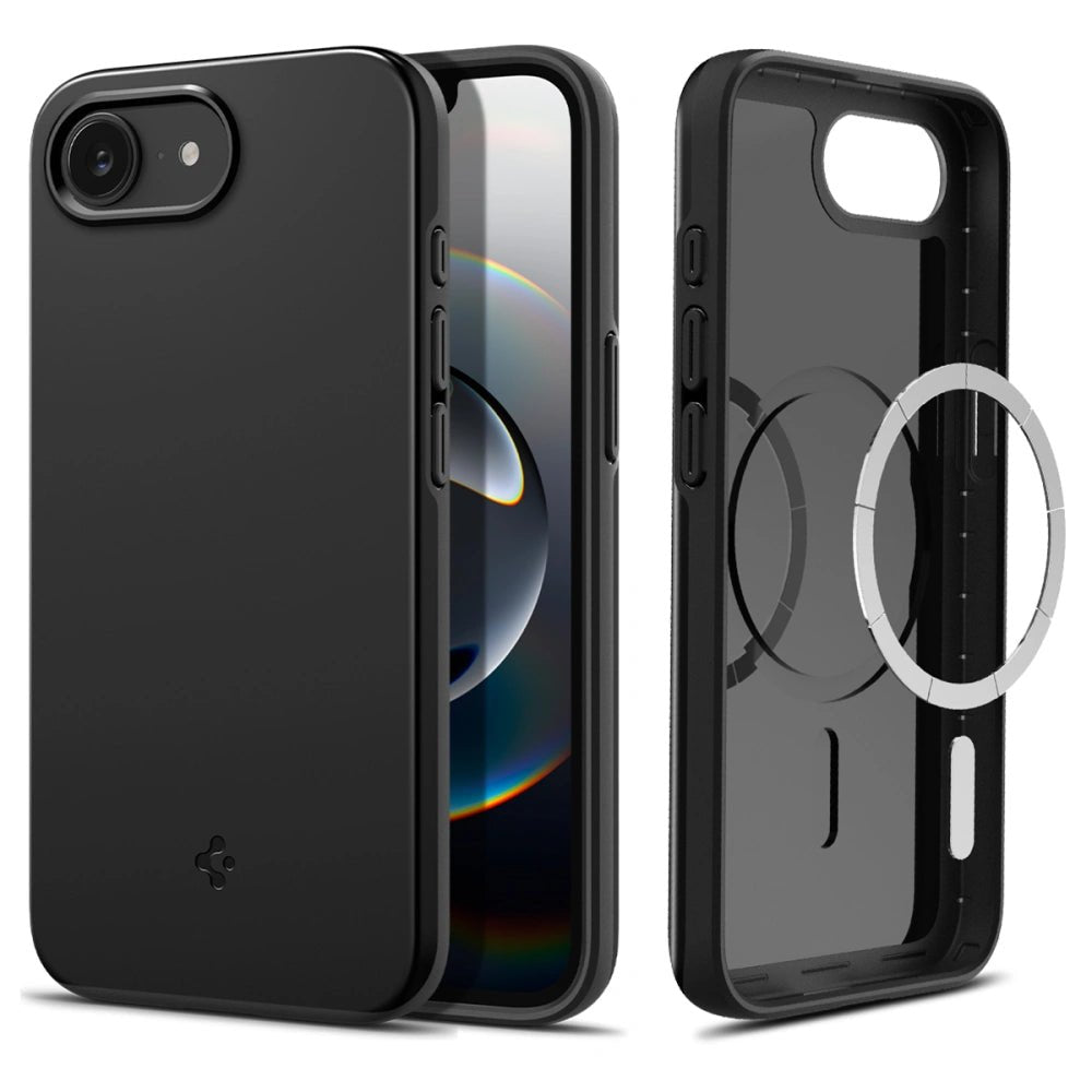 Spigen iPhone 16e Thin Fit Mag Θήκη με MagSafe - Black