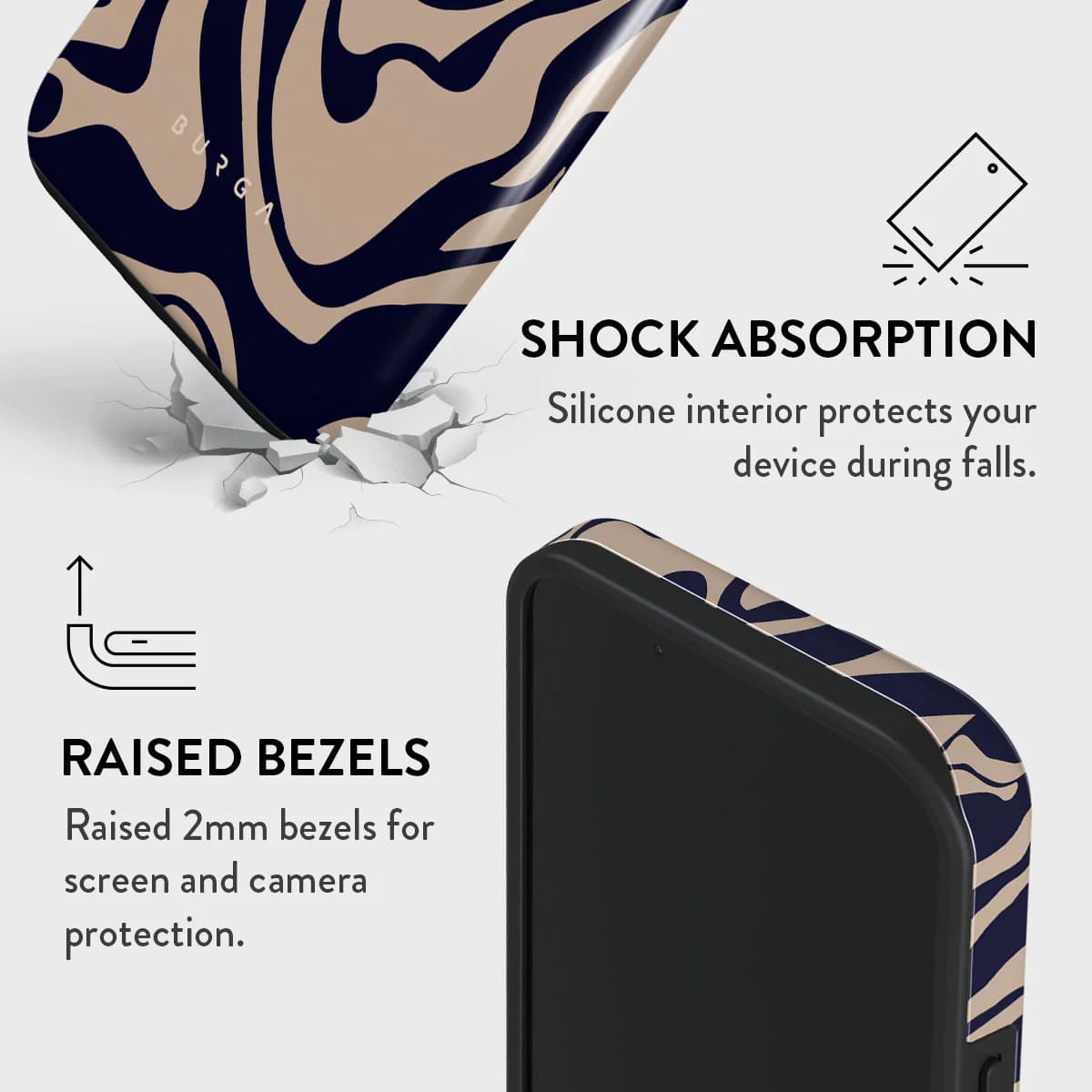 Burga iPhone 15 Fashion Tough MagSafe Σκληρή Θήκη με MagSafe - Vigilant