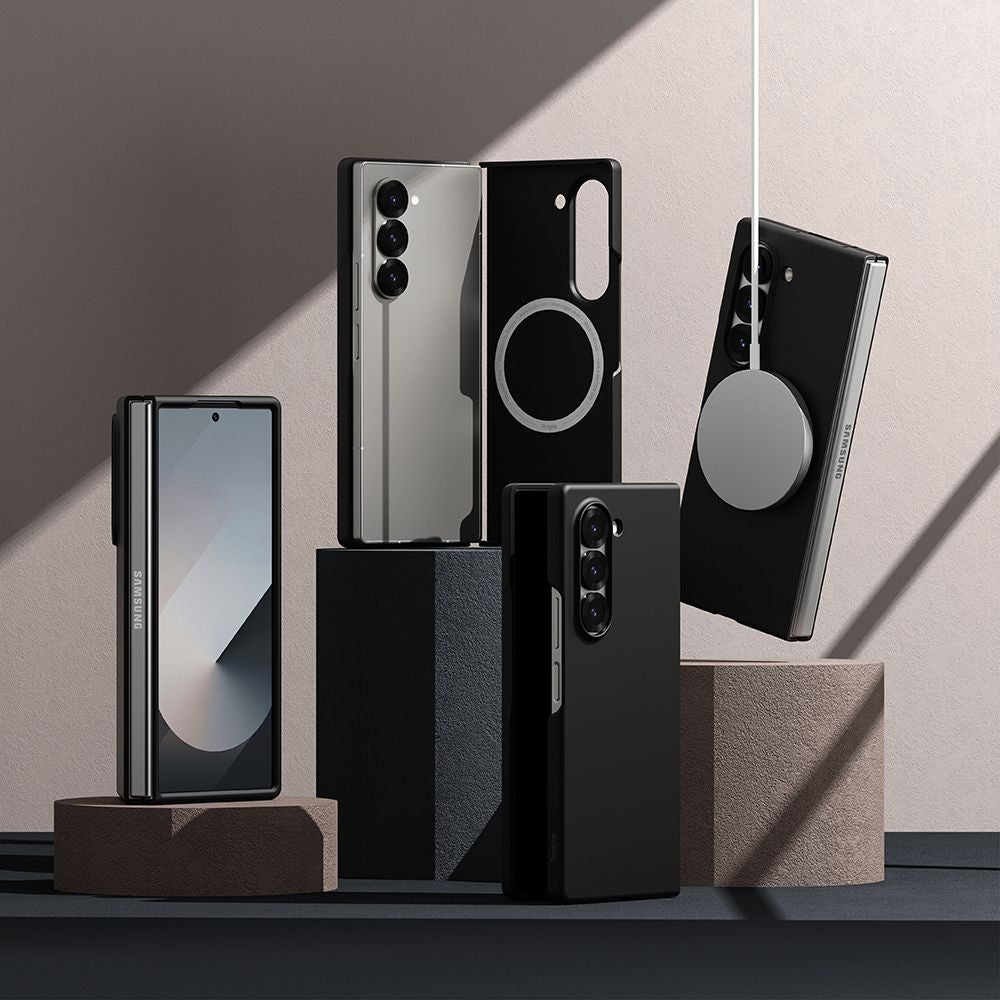 Ringke Samsung Galaxy Z Fold6 Slim Magnetic Λεπτή Θήκη από Σκληρό Πλαστικό με MagSafe - Black