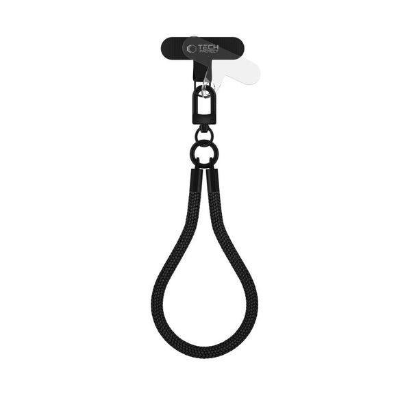 Tech-Protect C3S Rope Wrist Strap - Universal Λουράκι Καρπού για Θήκη Κινητού - Black