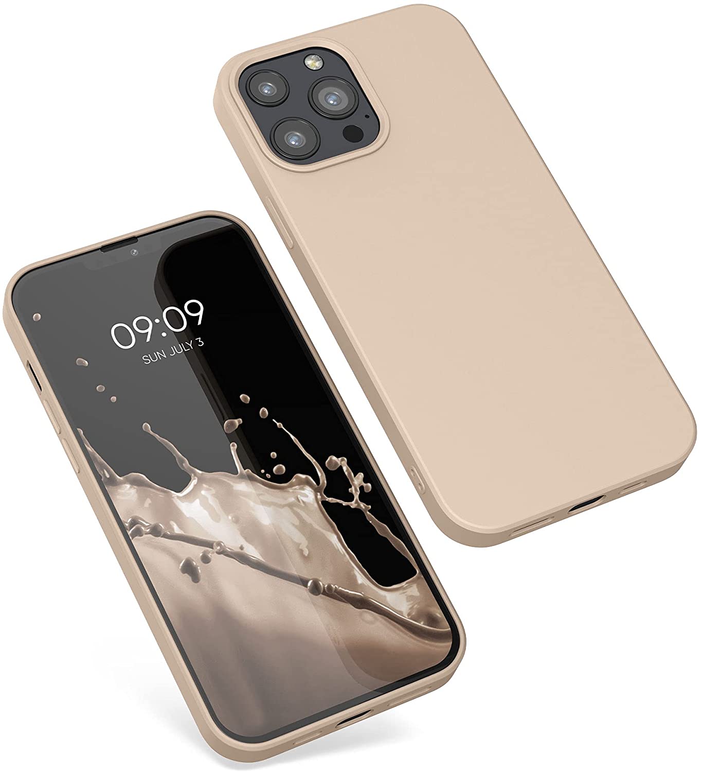 KW iPhone 13 Pro Max Θήκη Σιλικόνης Rubberized TPU - Mother of Pearl - 55975.154