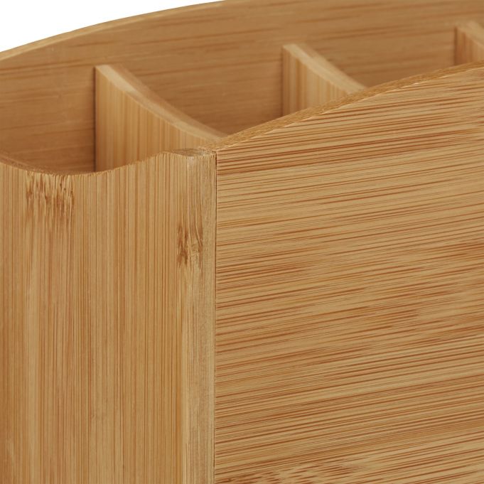 Relaxdays Ξύλινη Βάση Οργάνωσης Γραφείου από Bamboo - Natural - 4052025202460