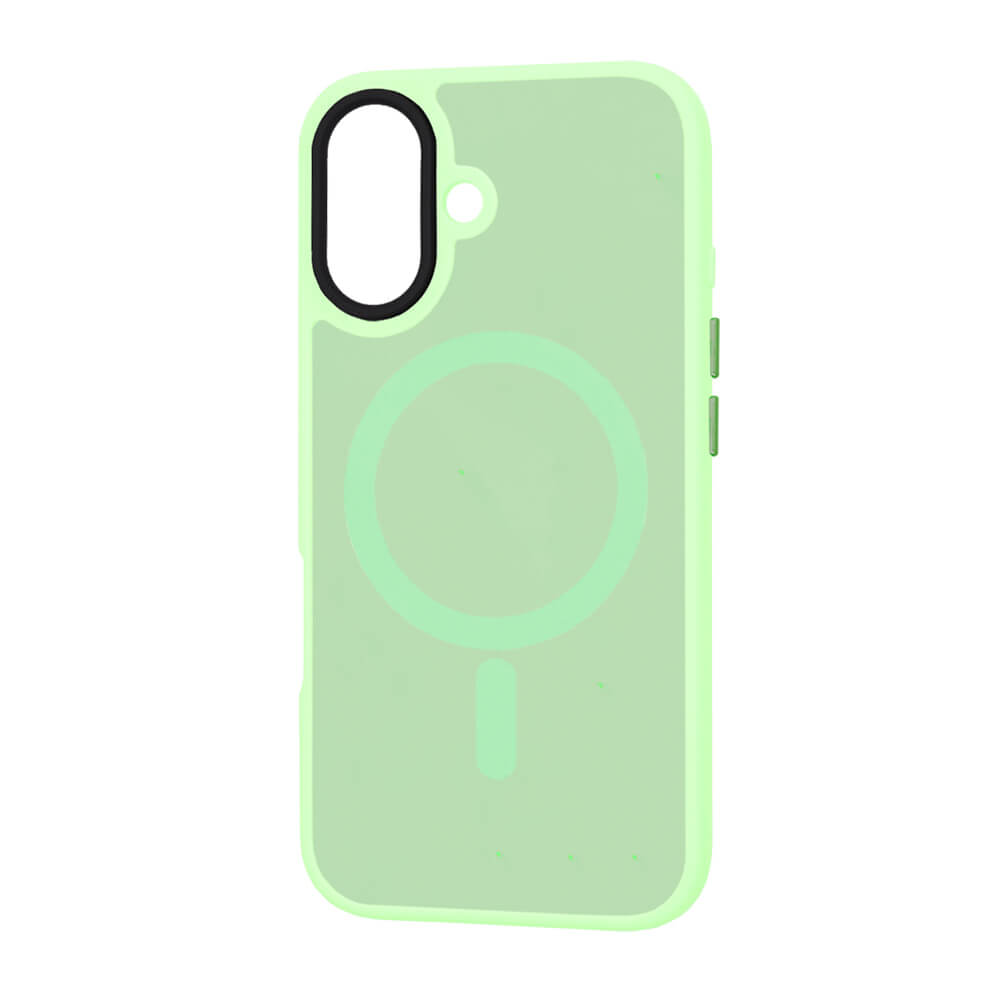 Techsuit iPhone 16 Plus - HaloFrost Series MagSafe - Σκληρή Θήκη με Πλαίσιο Σιλικόνης - Light Green