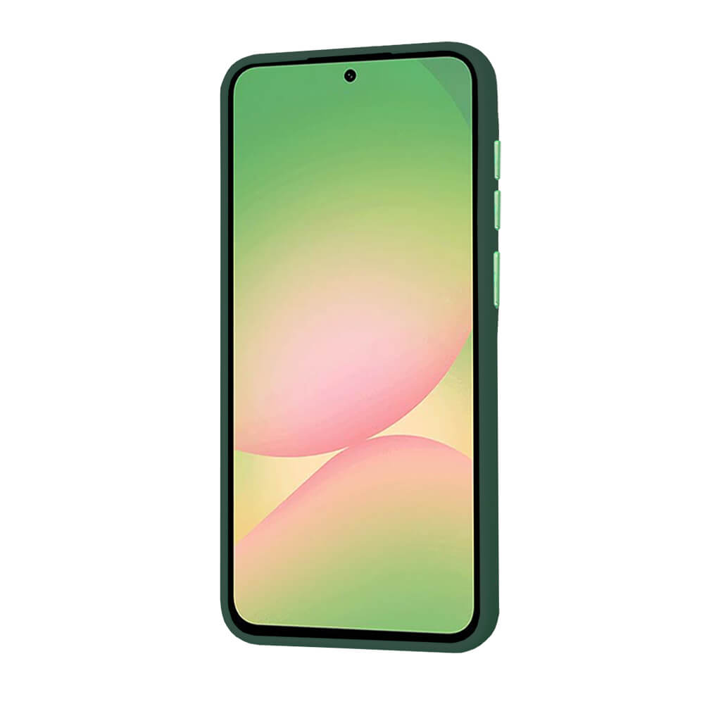 Techsuit Samsung Galaxy A56 5G - HaloFrost Series - Σκληρή Θήκη με Πλαίσιο Σιλικόνης - Midnight Green