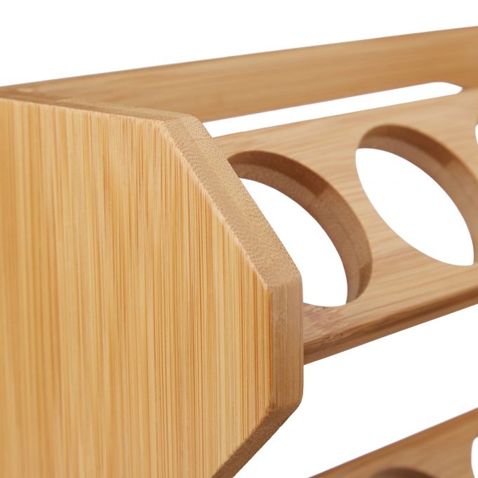 Relaxdays Βάση Μπαχαρικών από Μπαμπού με 8 Δοχεία - Natural - 4052025288242