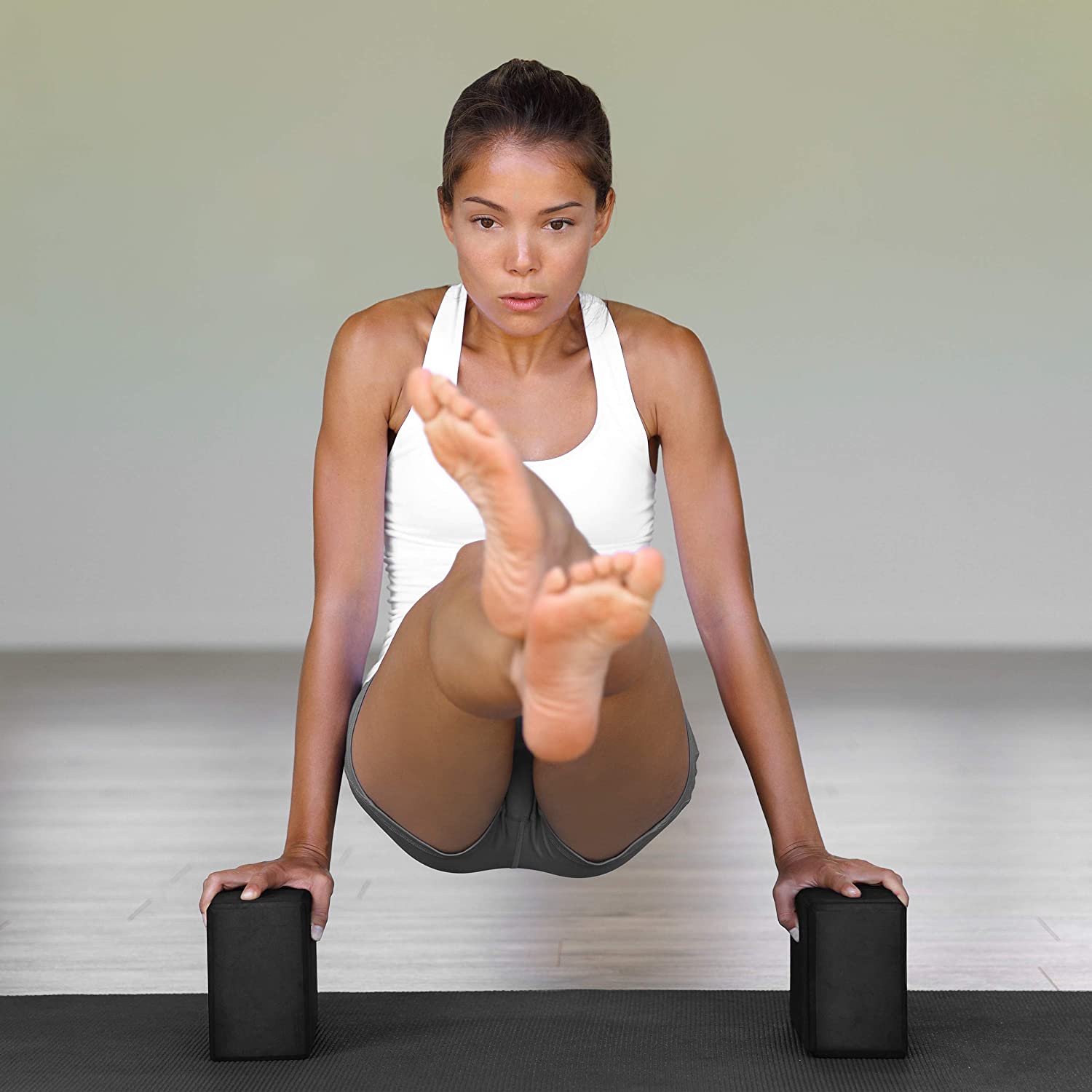 Relaxdays Σετ με 2 Μαξιλάρια Yoga - Black - 4052025944896