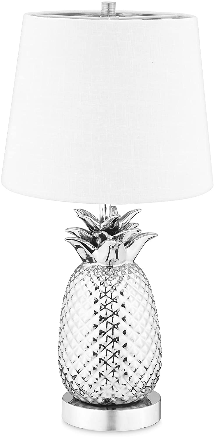 Navaris Desk Lamp Επιτραπέζιο Φωτιστικό - Ανανάς - 44cm - White / Silver - 52605.35.02