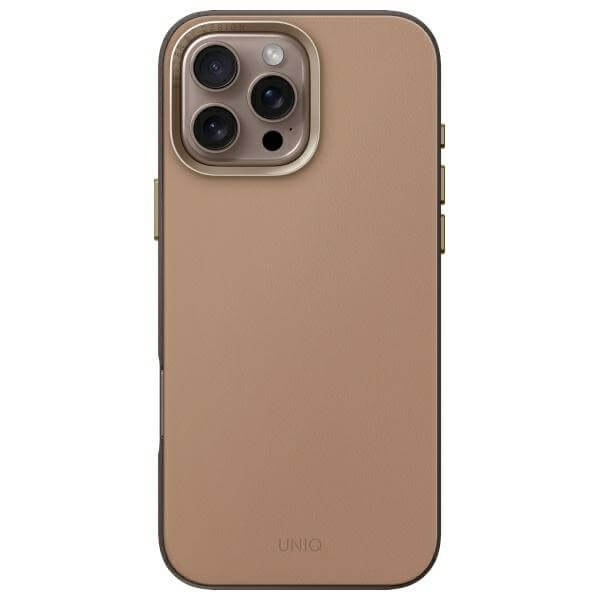 Uniq iPhone 16 Pro Max - Lyden DS - Σκληρή Θήκη με Επένδυση Συνθετικού Δέρματος και MagSafe - Flint Grey