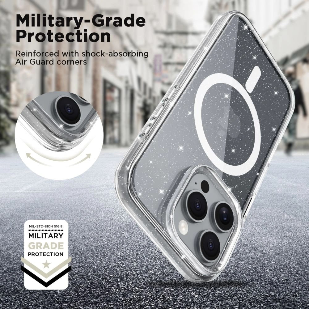 Tech-Protect iPhone 16e Flexair Θήκη Σιλικόνης TPU με MagSafe - Glitter