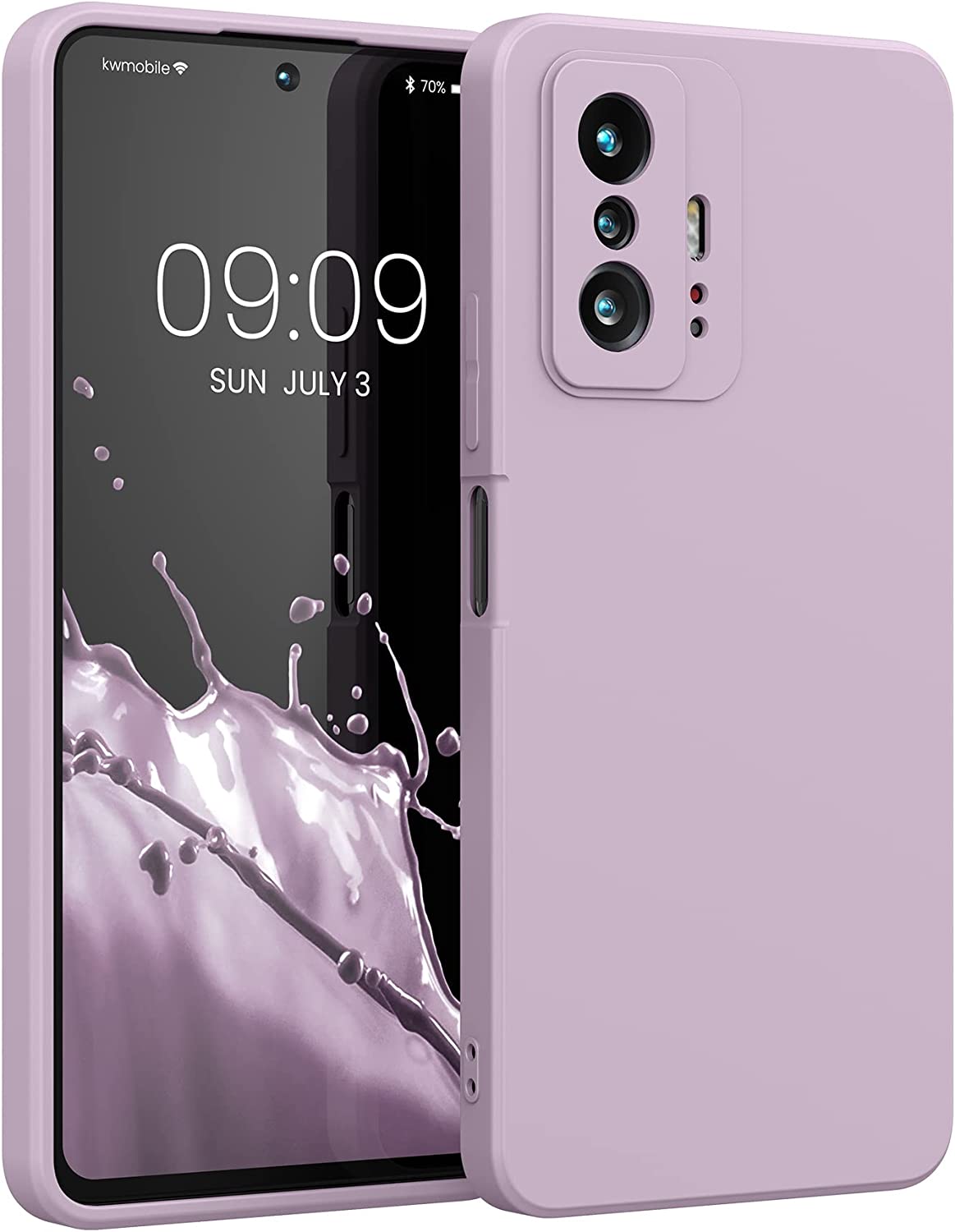 KW Xiaomi 11T / 11T Pro Θήκη Σιλικόνης Rubberized TPU - Mauve - 56573.140