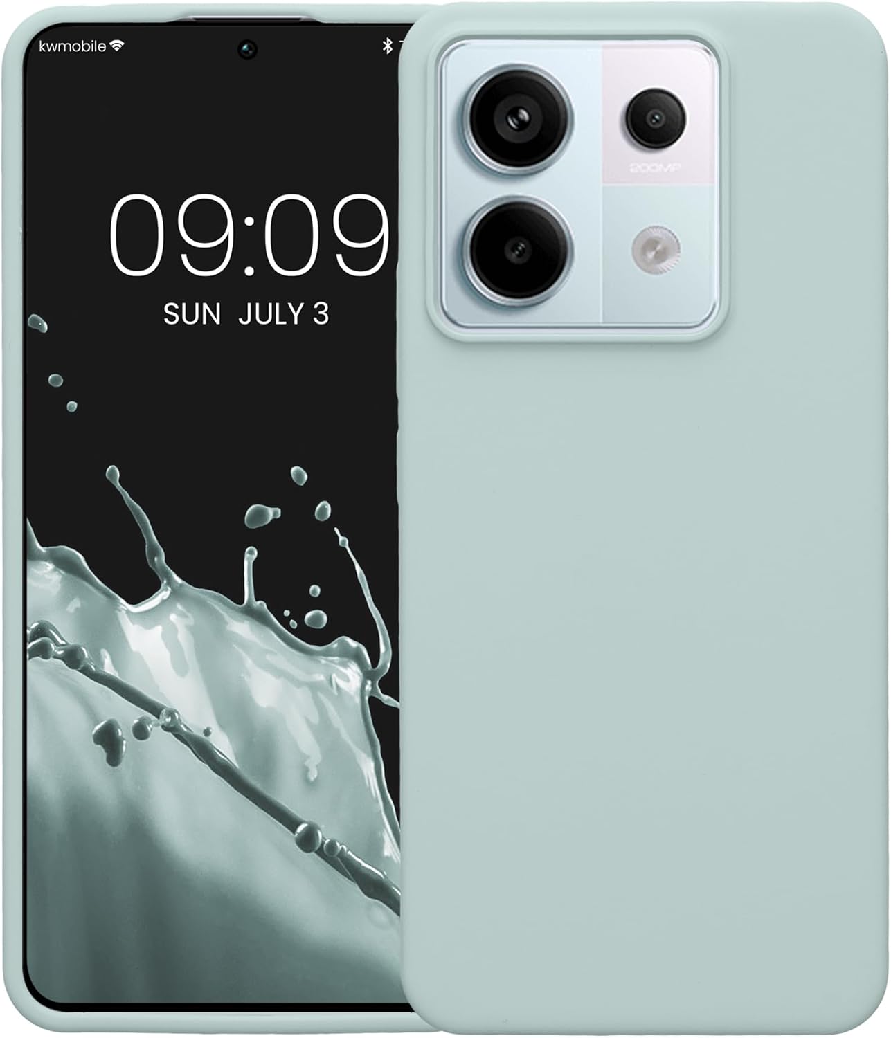 KW Xiaomi Redmi Note 13 Pro 5G / Poco X6 5G Θήκη Σιλικόνης Rubberized TPU - Cool Mint