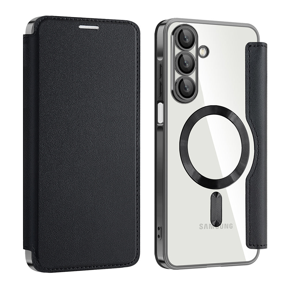 Techsuit Samsung Galaxy A18 4G / A17 4G / 5G - Θήκη Βιβλίο με MagSafe με Υποδοχές Καρτών και RFID Προστασία - SmartMag Book Case - Black