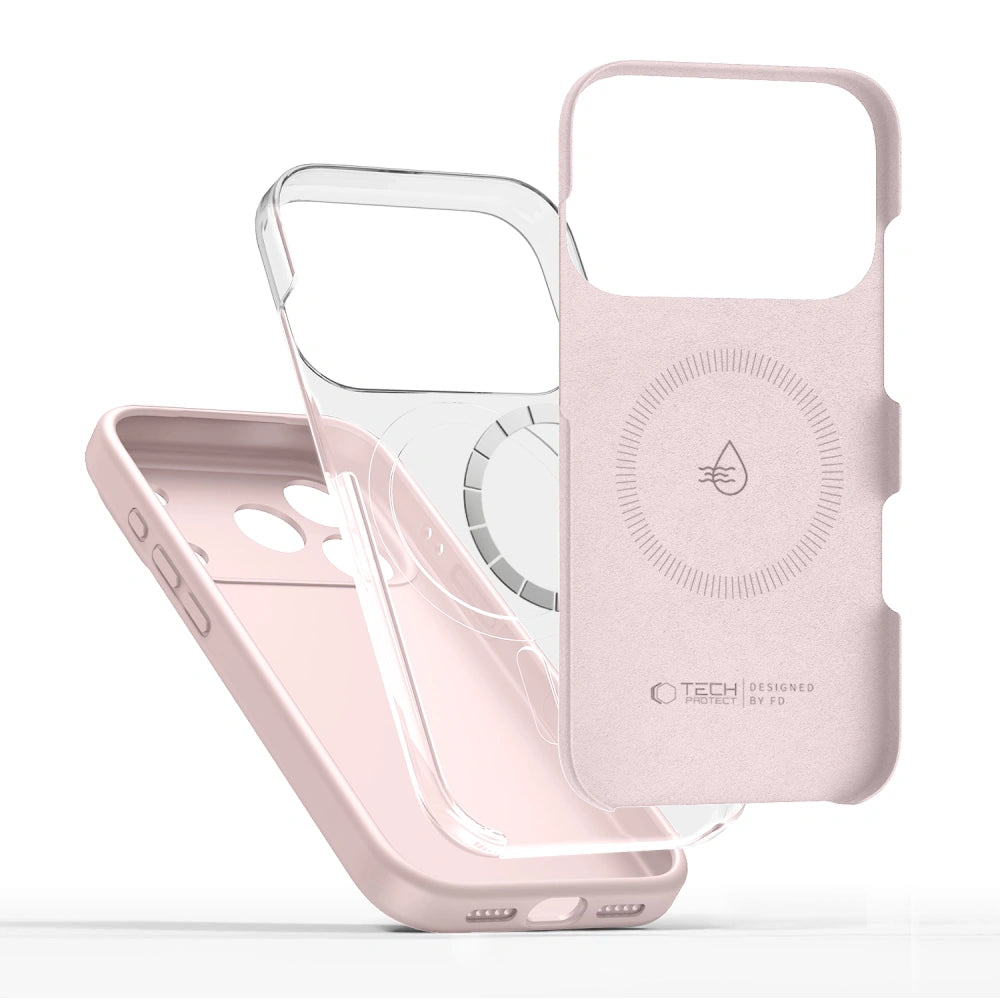 Tech-Protect iPhone 17 Pro Silicone MagSafe Θήκη Σιλικόνης - Pink Pearl
