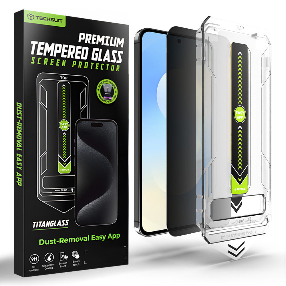 Techsuit Samsung Galaxy S25 FE / A57 5G - Αντιχαρακτικό Γυαλί Οθόνης - TitanGlass CrystalHD - Privacy