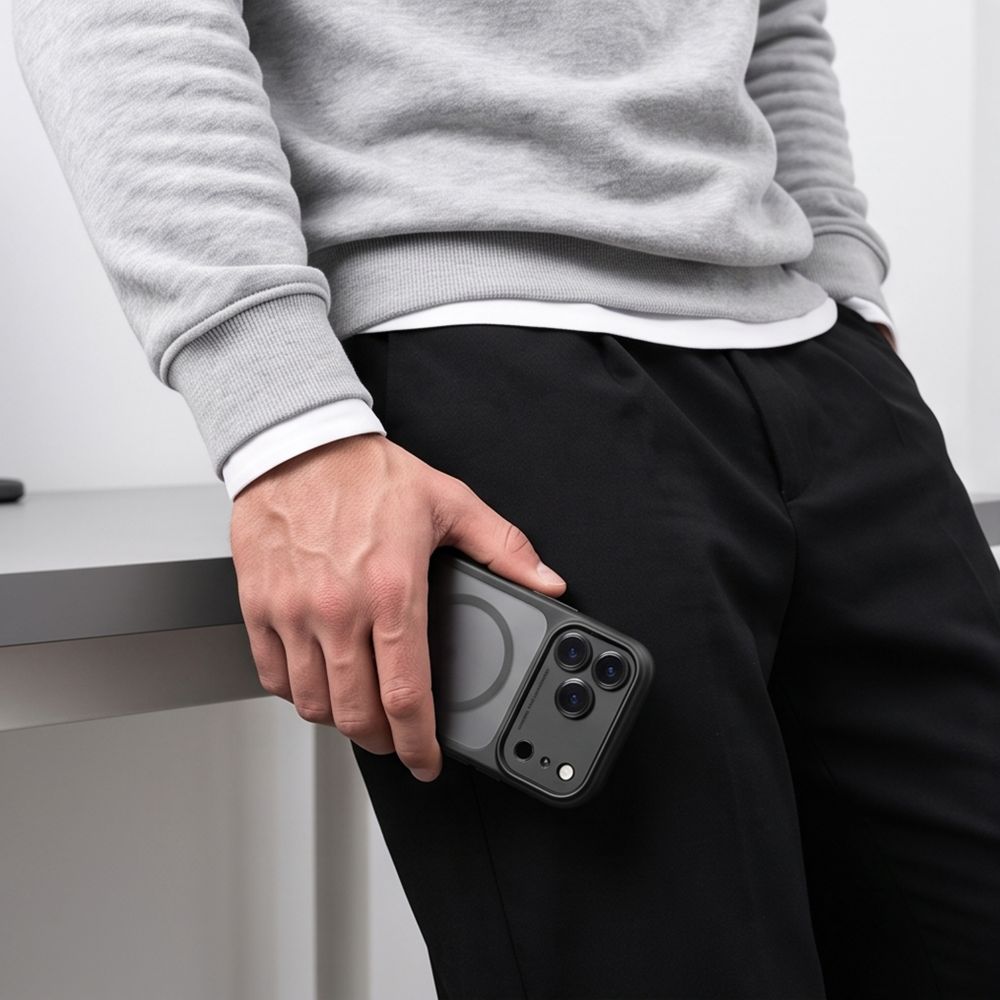 Tech-Protect iPhone 18 Pro / iPhone 17 Pro - Σκληρή Θήκη με Πλαίσιο Σιλικόνης και MagSafe - MagPeak MagSafe CC - Matte Black
