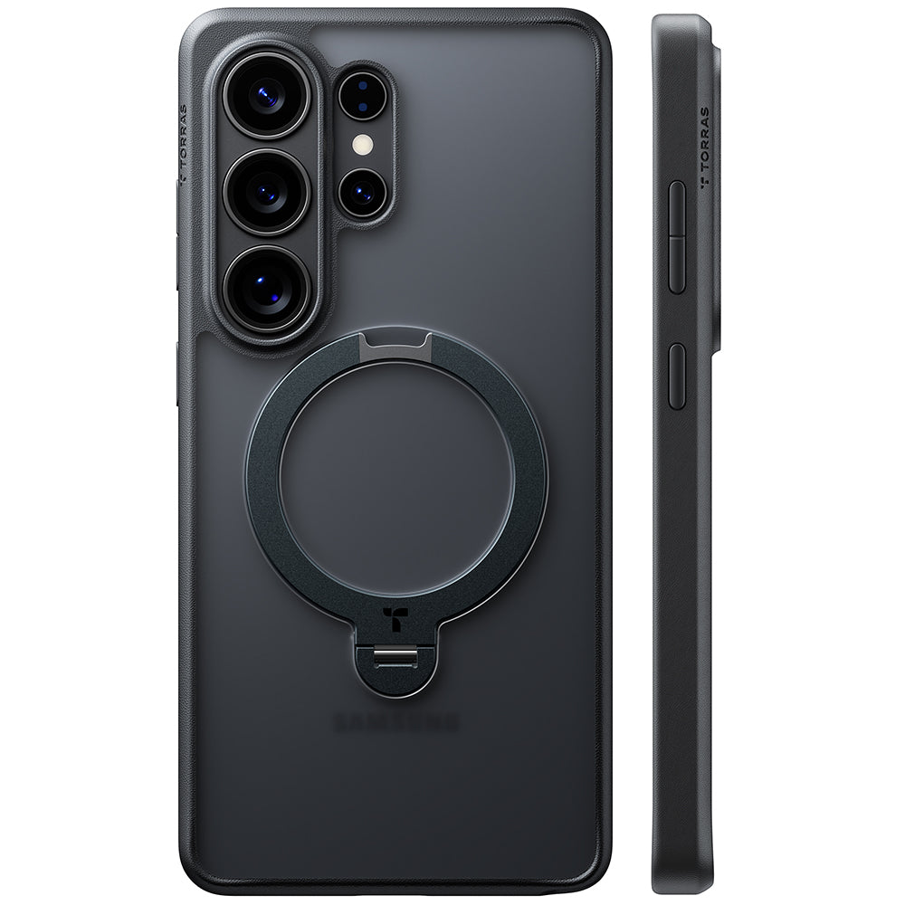 Torras Samsung Galaxy S26 Ultra - Σκληρή θήκη με Περιστρεφόμενο Stand / MagSafe - Ostand Spin Series - Black