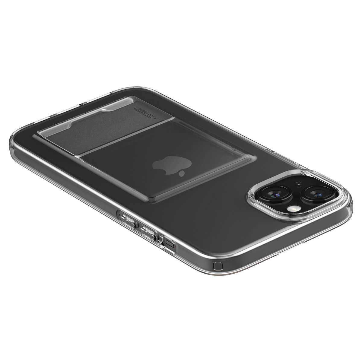 Spigen iPhone 15 Plus Crystal Slot Θήκη Σιλικόνης με Υποδοχή για Κάρτα - Crystal Clear
